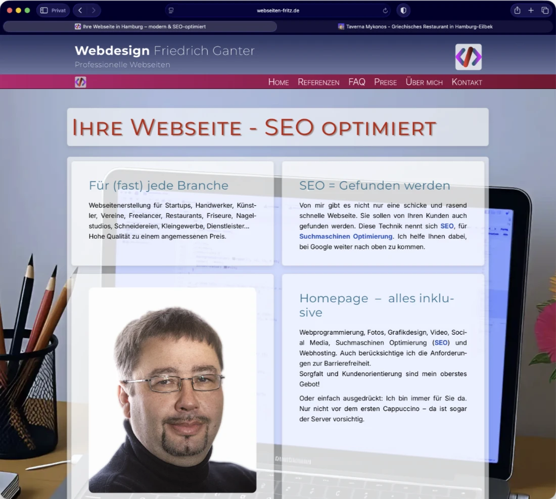 Webdesign Friedrich Ganter