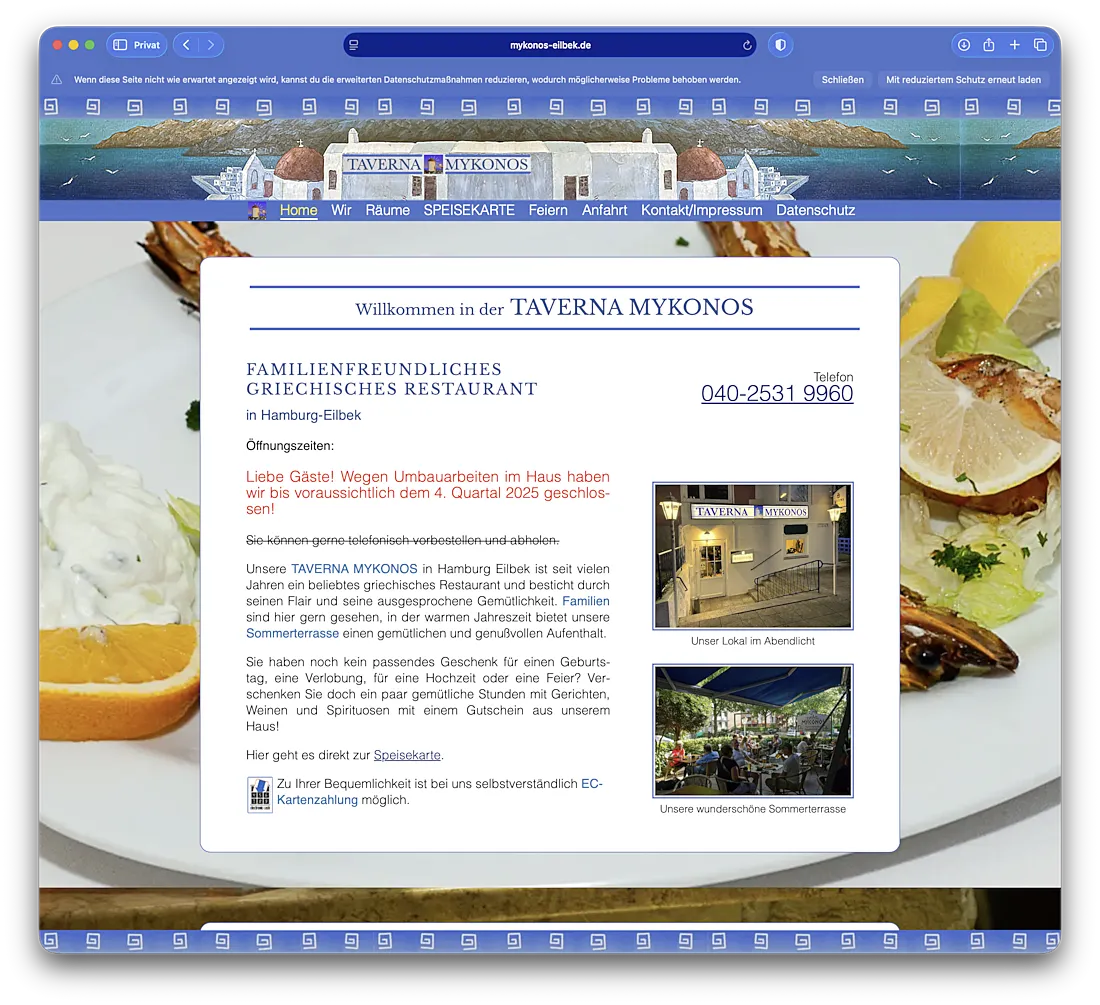 Griechisches Restaurant Mykonos